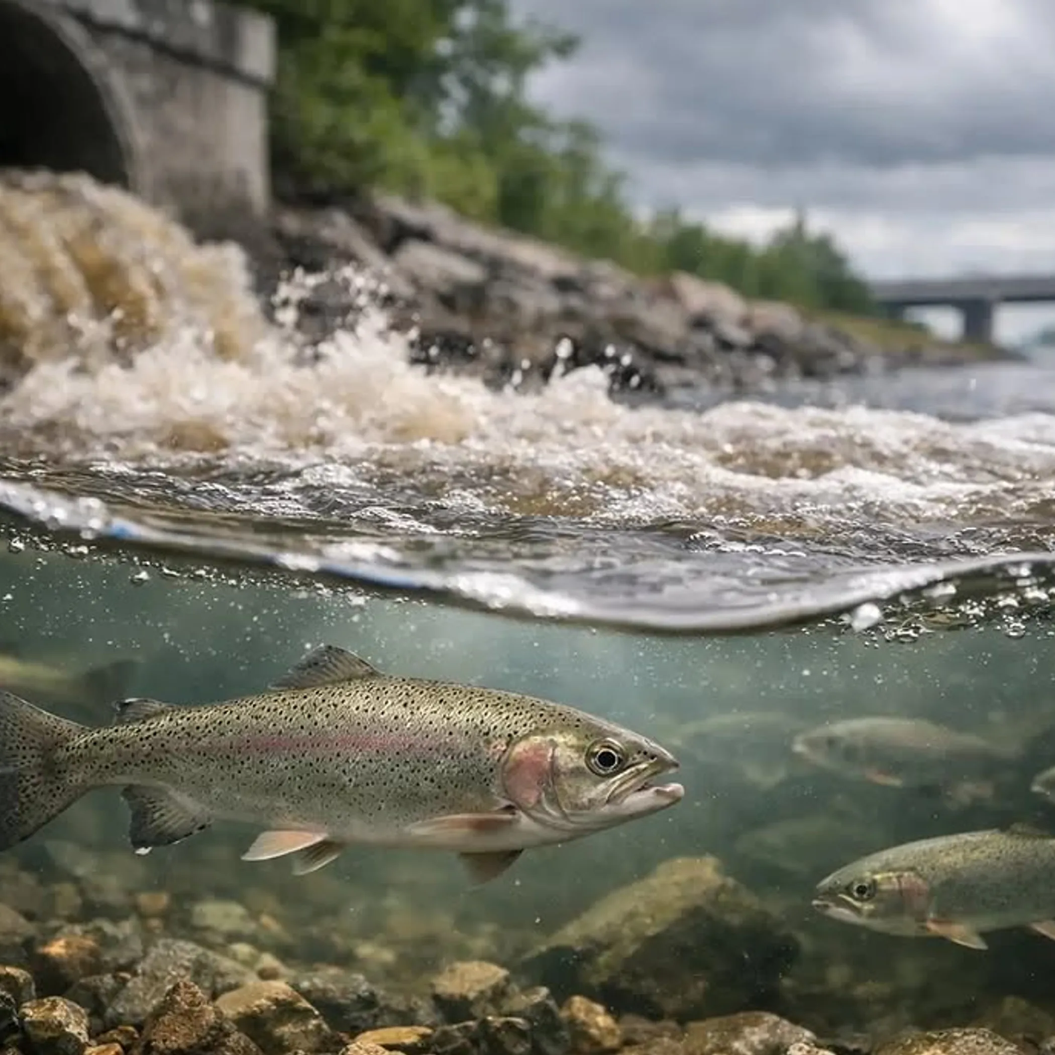 fish affected by water runoff