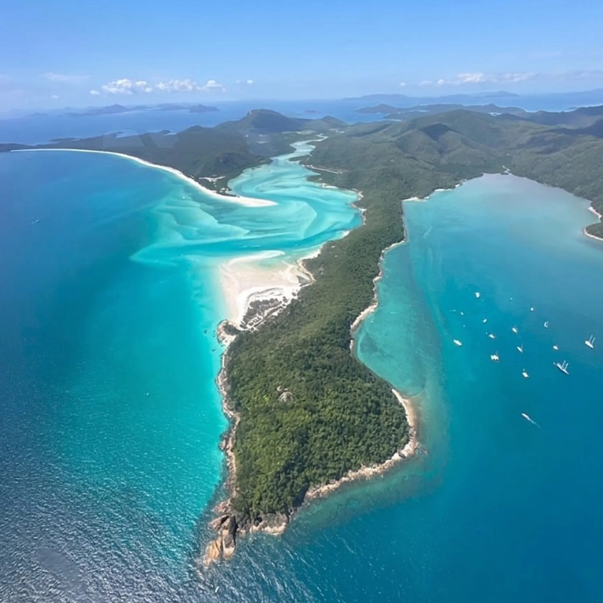 aerial view of great barrier reef